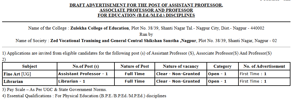 Assistant Professor and Librarian at Zulekha College of Education