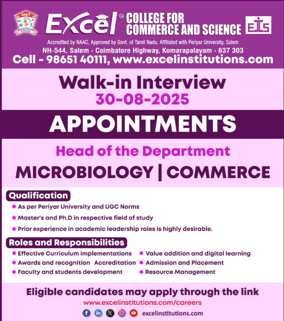 Excel Institutions tamil nadu