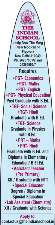 The Indian School Recruitment 2025