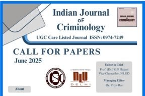 Indian Journal of Criminology (Volume 53) 2025